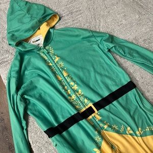 Tipsy Elves Buddy the Elf Elf Christmas Onesie Jumpsuit Men’s 3XL